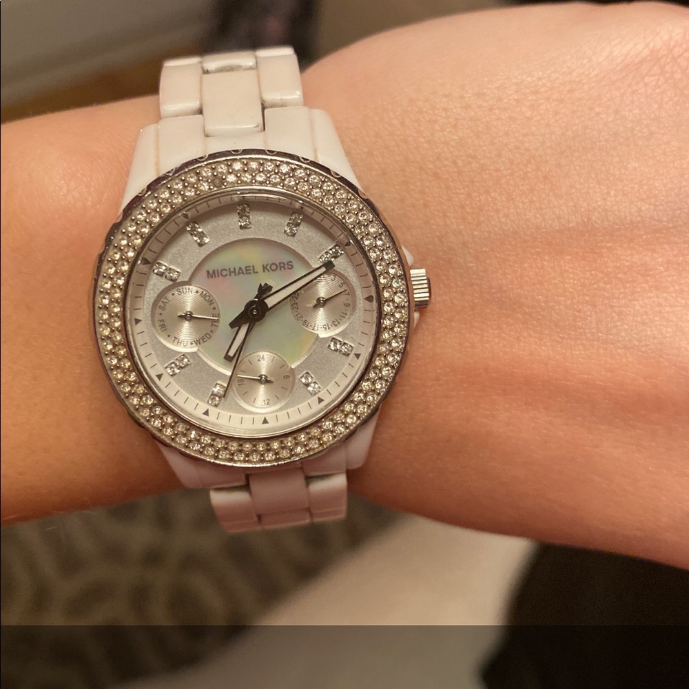 Ceramic Michael Kors women’s watch see description